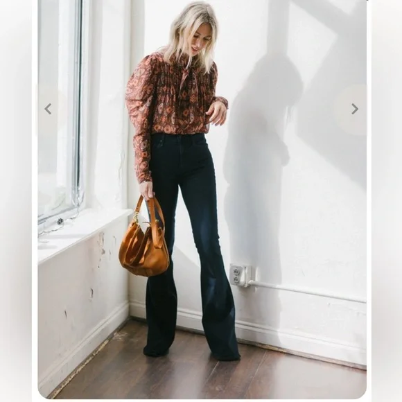 NWT $425 Ulla Johnson 100% Silk Ada Garnet Blouse Shirt - Picture 6 of 10